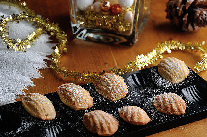 Mandarinen-Tonka-Madeleines