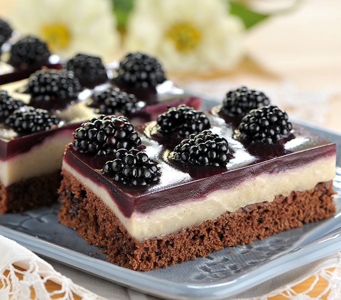 Schoko-Buchweizen-Brombeer-Kuchen