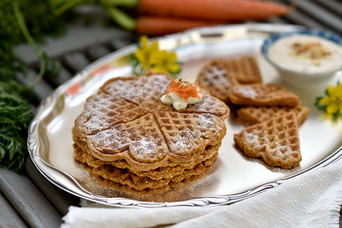 Karotten-Orangen-Waffeln