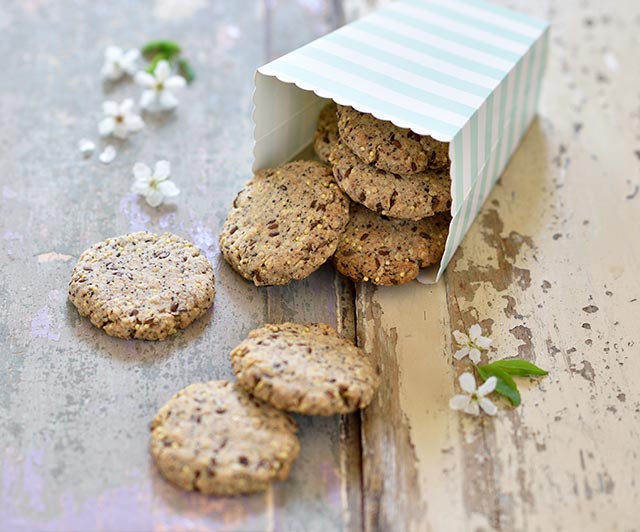 Knusper-Cookies mit Hirse und Mohn