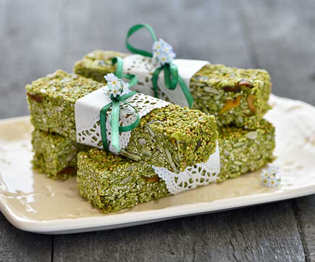 Matcha-Müslieriegel